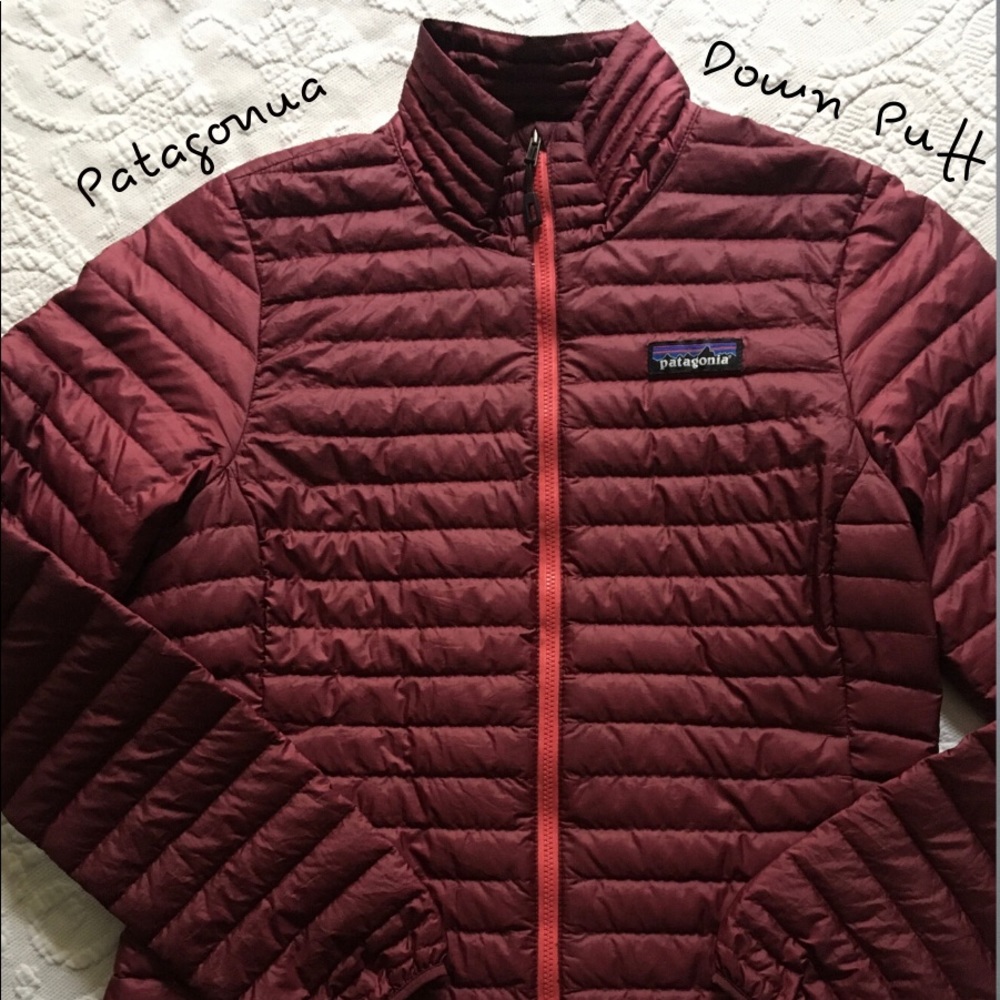 Burgundy Patagonia Down Puffer